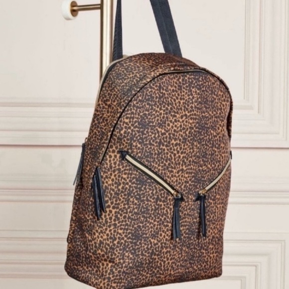 Stella & Dot Lady Boss Leopard Print Backpack main image 4